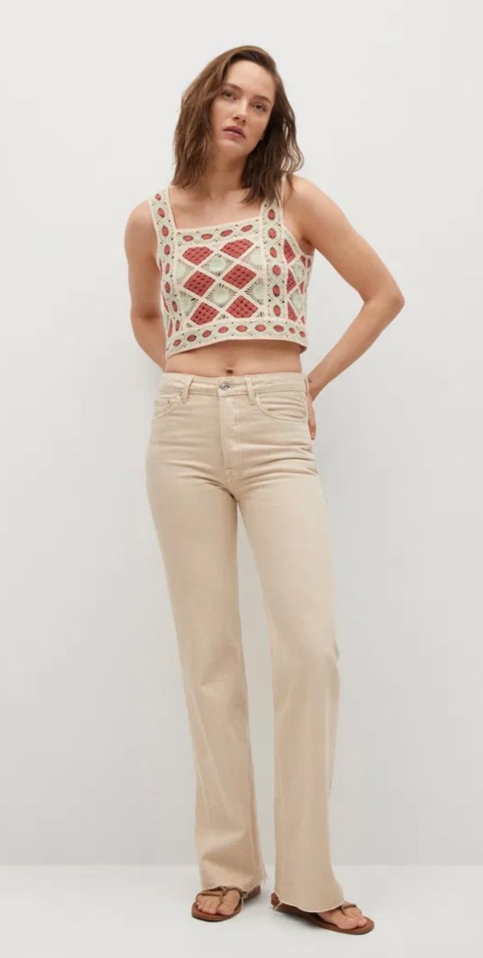 Mango Tops: Crochet geometric Top Mango, size S – Gebraucht aus Ardon von lorly39 4