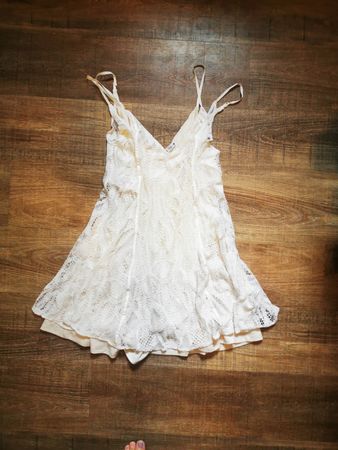 Zalando Sommerkleid weiss Grösse M Spitze, sehr guter Zustan