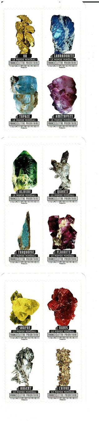 Tutti i francobolli: Mineralien minéraux  Heftchen ** – Nuovo (secondo la descrizione) da Lausanne venduto da Whorvath