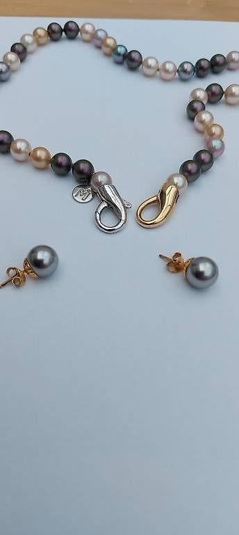 Perles (synthétiques): Perlenkette mit Ohrstecker – D'occasion à Thal par elena0303 1