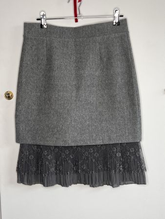 Koreanischer Winterrock mit Spitze, Gr. 36