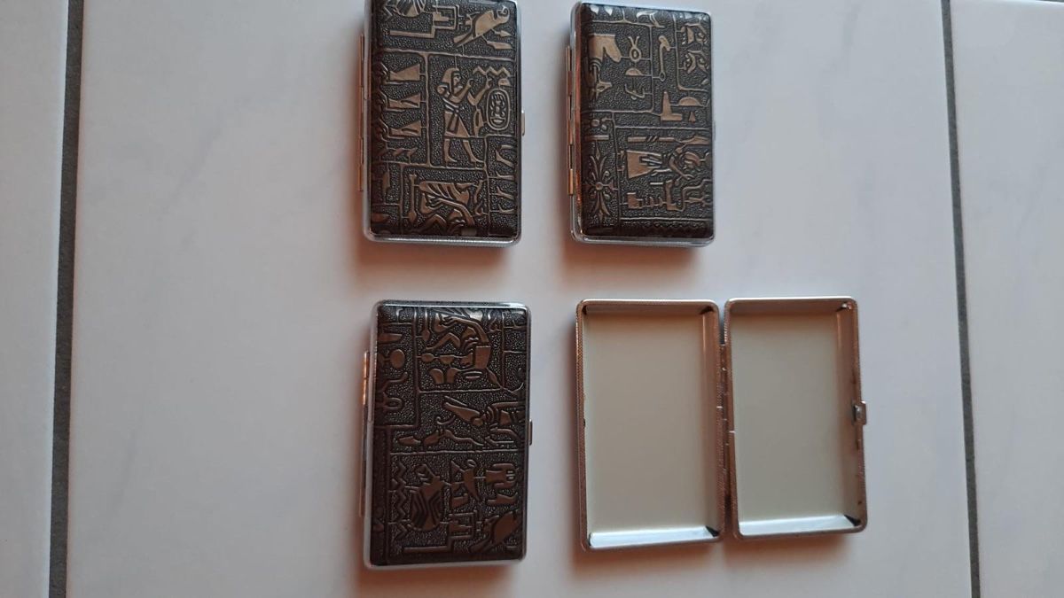 Altri Prodotti per fumatori: Zigaretten Etui - NEU geschenk idee – Nuovo e nell'imballaggio originale da Grenchen venduto da lia51 1