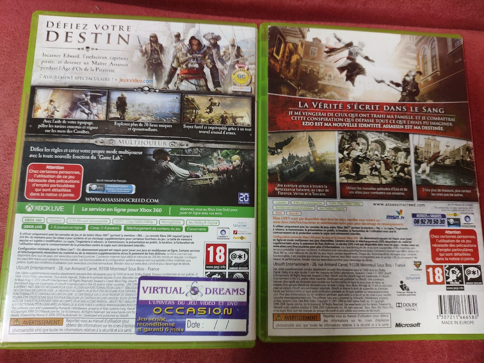 Microsoft Spiele: Assassin's Creed IV & II - Xbox 360 - FR – Gebraucht aus fribourg von GameSpot 1