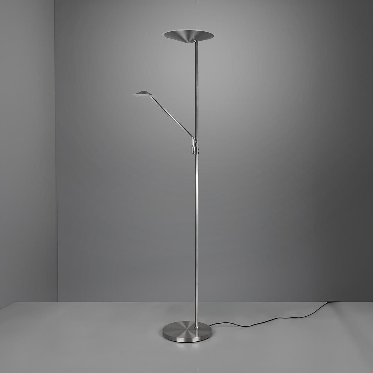 Lampen: LED Stehleuchte, Nickel, 180 cm Höhe – Neu (gemäss Beschreibung) aus Kreuzlingen von Smart-Light 4