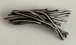Vintage Gusterman Silber-Brosche "String"