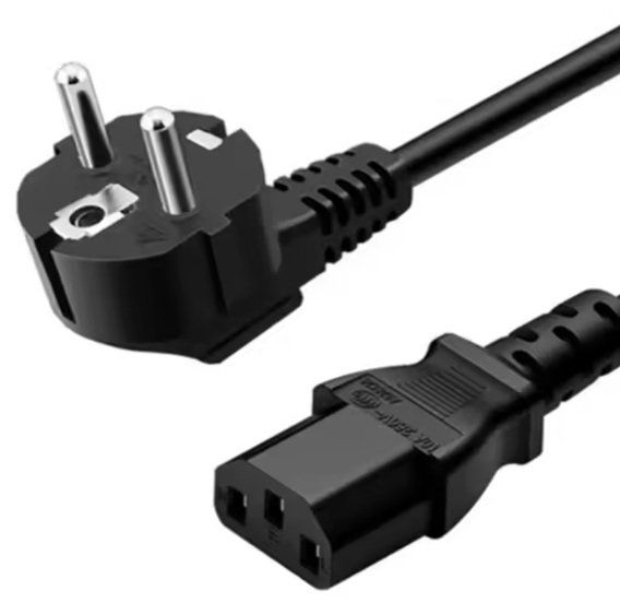 Cavi: EU Strom Gerätekabel, schwarz, 1.5m, Eckstecker, 1.5 Meter – Nuovo (secondo la descrizione) da Winterthur venduto da YaV 1