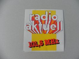 Abziehbild Aufkleber 35 Jahre alt Schweiz Radio Aktuell MHz
