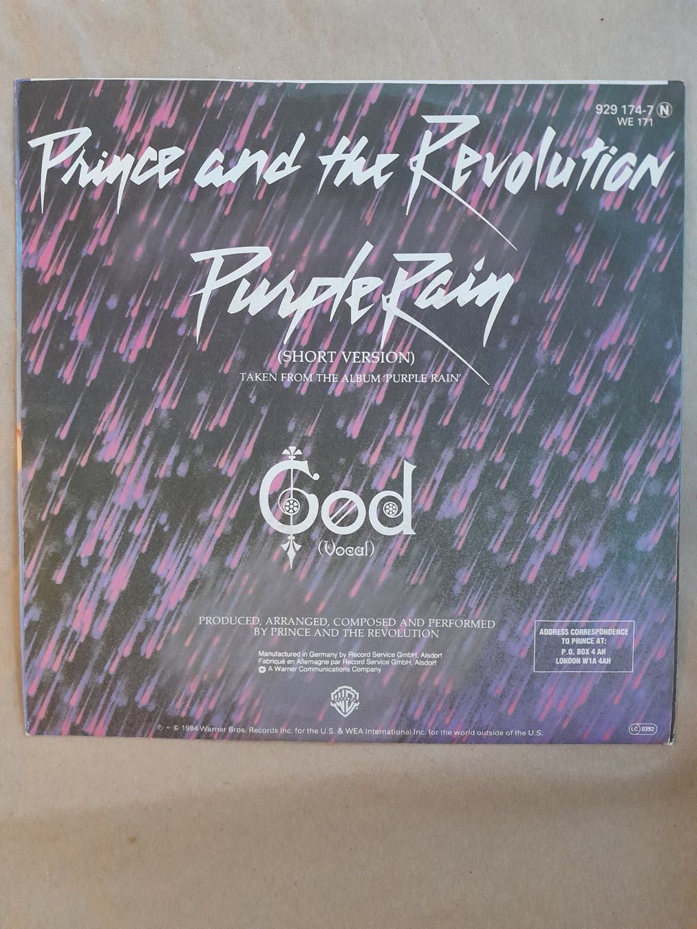 Vinyles: Vinyl - Single - Prince - Purple Rain – D'occasion à Männedorf par Bel-view 1