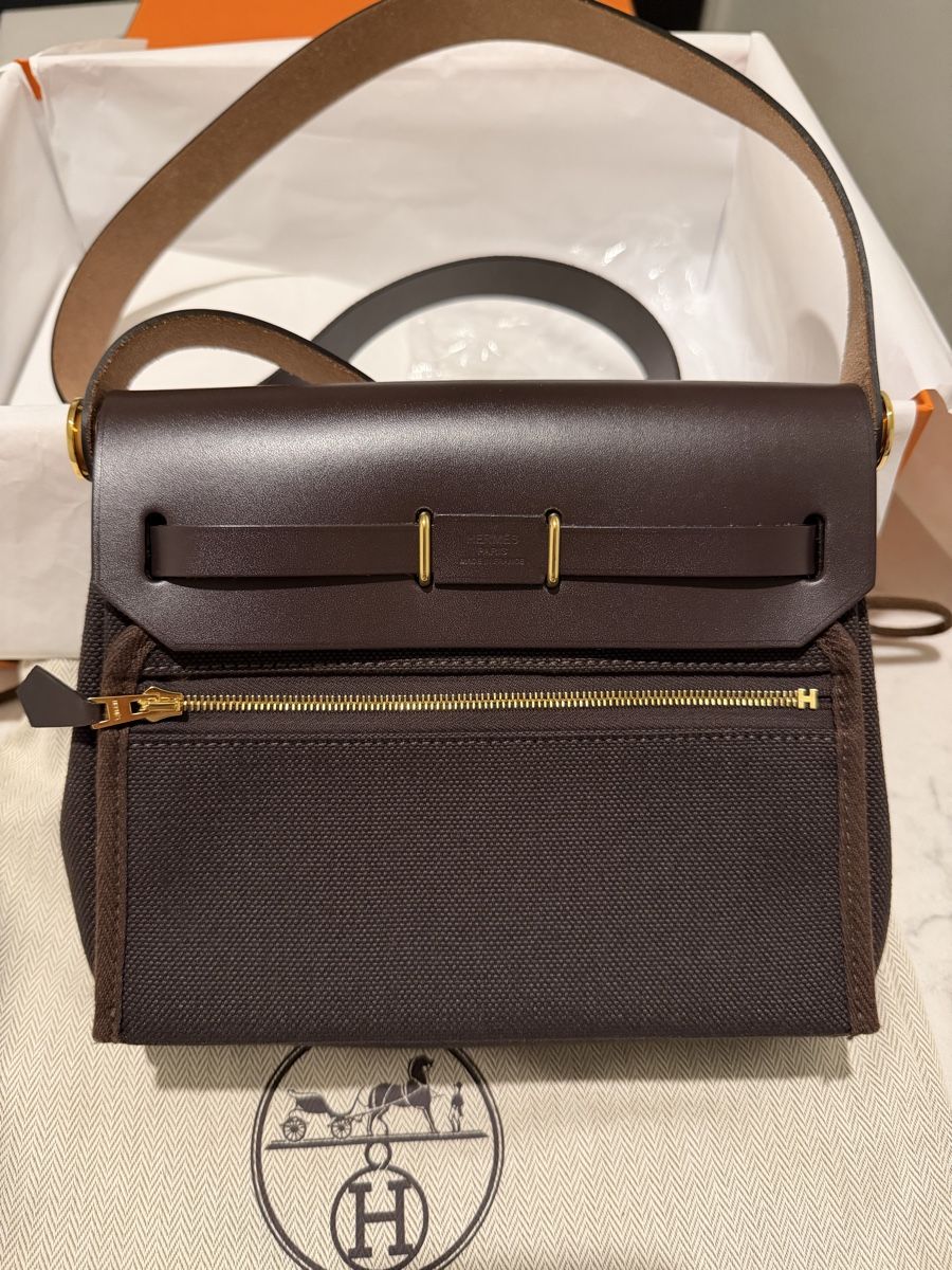 Hermès Borse da donna: Hermès Mini Herbag 20 bag, Ebene, new full set – Nuovo (secondo la descrizione) da Mies venduto da nic_yk5d 2