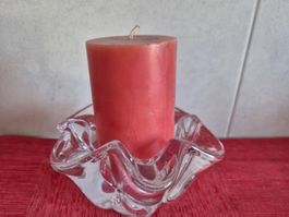 Bougeoir en cristal ancien,  cristallerie de Vannes C20