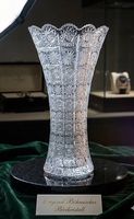 Kristall Blumenvase