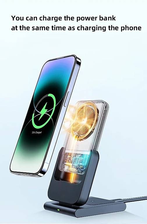 Docking station: Power Bank de 10000 mAh avec station support – Nuovo e nell'imballaggio originale da Morges venduto da con_jw6n 2