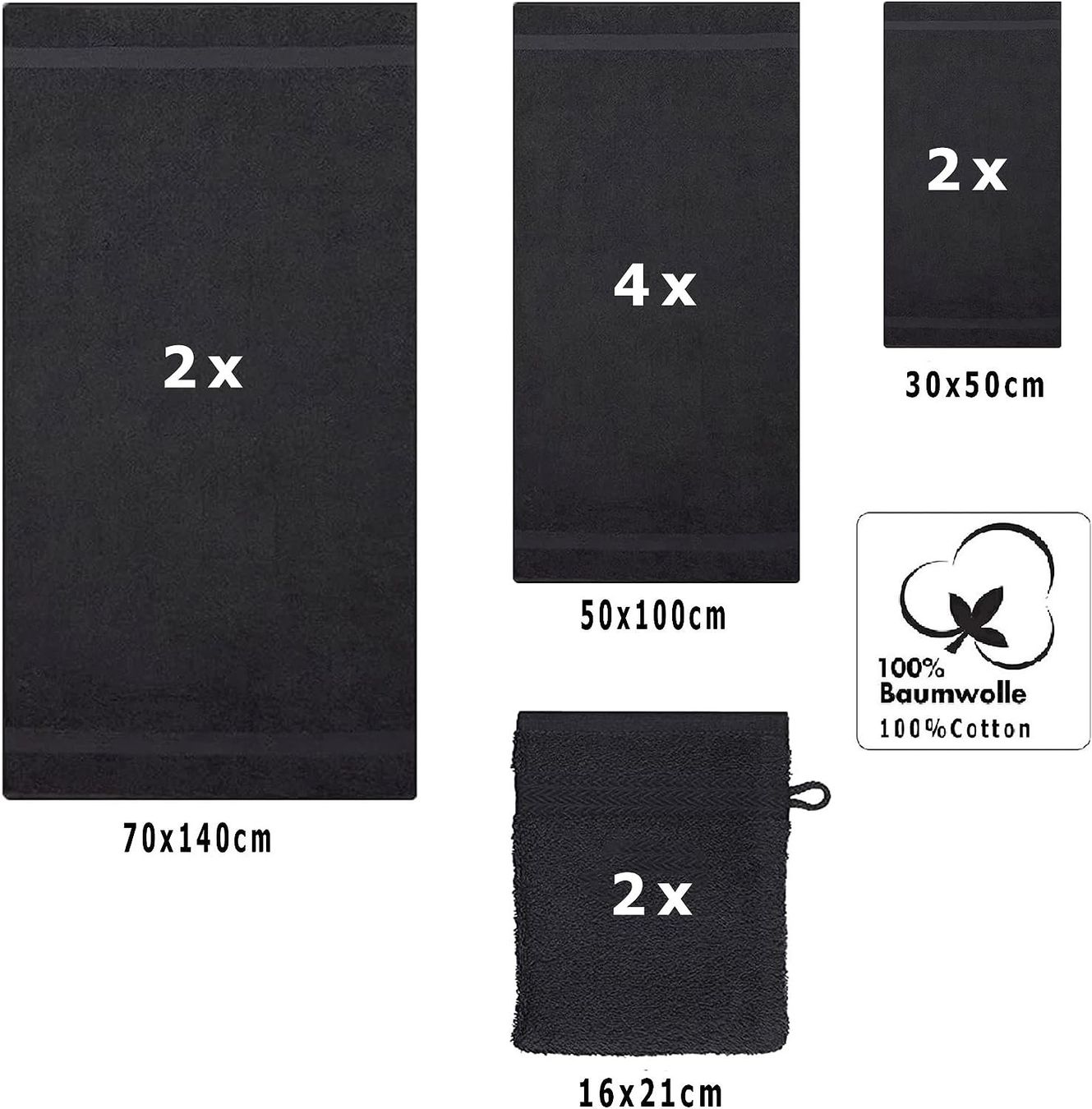Badetücher: Handtuch-Set 10-teilig – Neu und originalverpackt aus Nuglar von SaleRitter