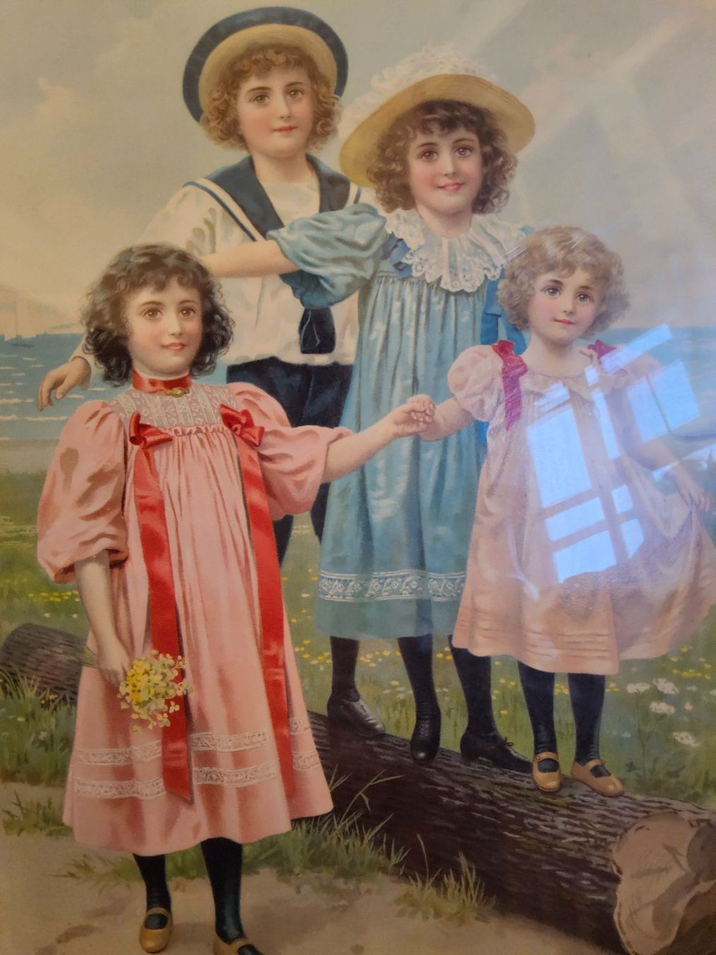 Foto & Immagini: Antikes Bild in Rahmen - Kinderportrait, ca 1880 – Usato da Zürich venduto da SciTec 2
