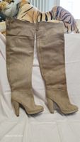 Comptoir des Cotonniers Leder Stiefel 39 Beige Wildleder – 1