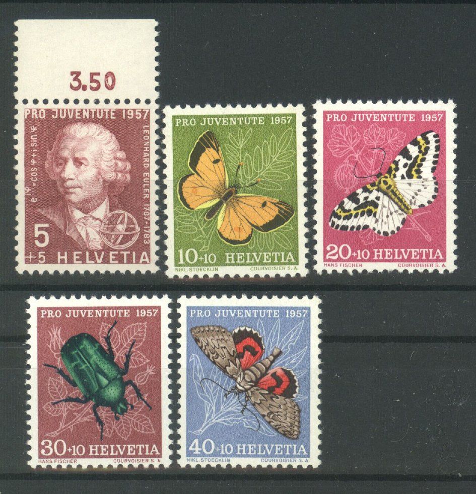 Tutti i francobolli: Pro Juventute 1957, postfrisch, ** – Usato da Willisau venduto da Vollstempel