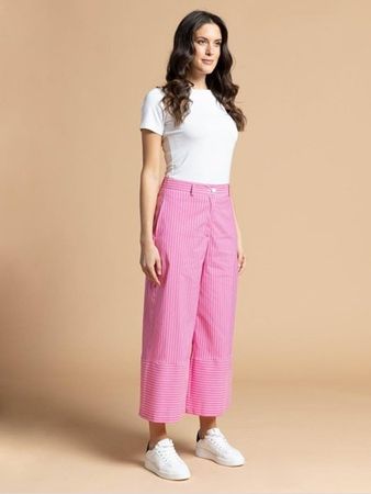 Piu & Piu Sommer Culotte mit BW pink weiss gestreift Gr 36
