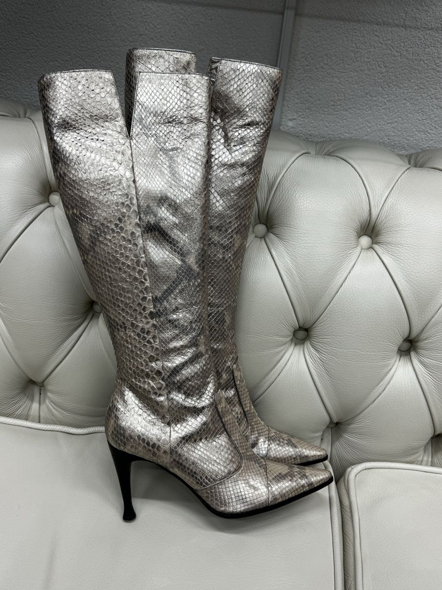 Sergio Rossi Scarpe da donna: Sergio Rossi piton Stiefel NP 1450.- – Nuovo (secondo la descrizione) da Lachen SZ venduto da HelvetiaLuxury 2