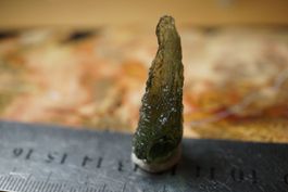 Moldavit Tropfenform 36mm x 12mm     Rarität