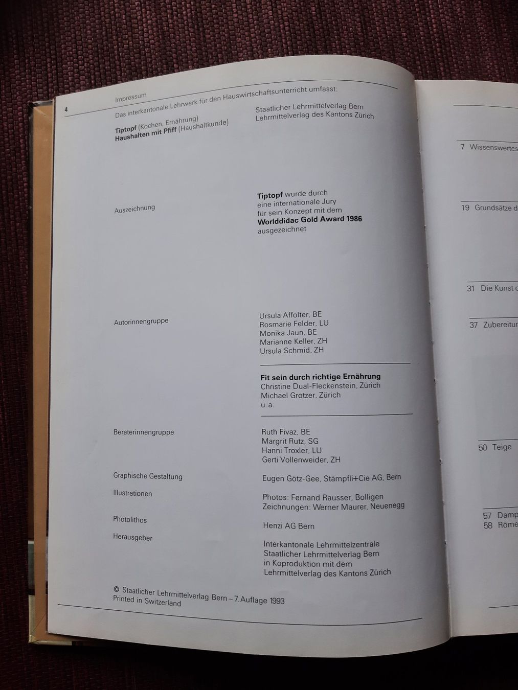 Libri: Tiptopf, Kochbuch 1993 – Usato da Fribourg venduto da metalhands 2