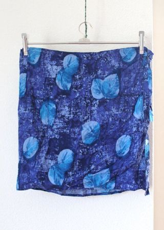 Neu , Blauer Wickelrock / Wickeljupe , S/M/L