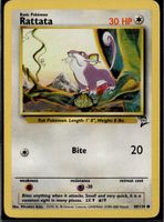 Rattata Base Set 2 89/130 Pokémon 2000