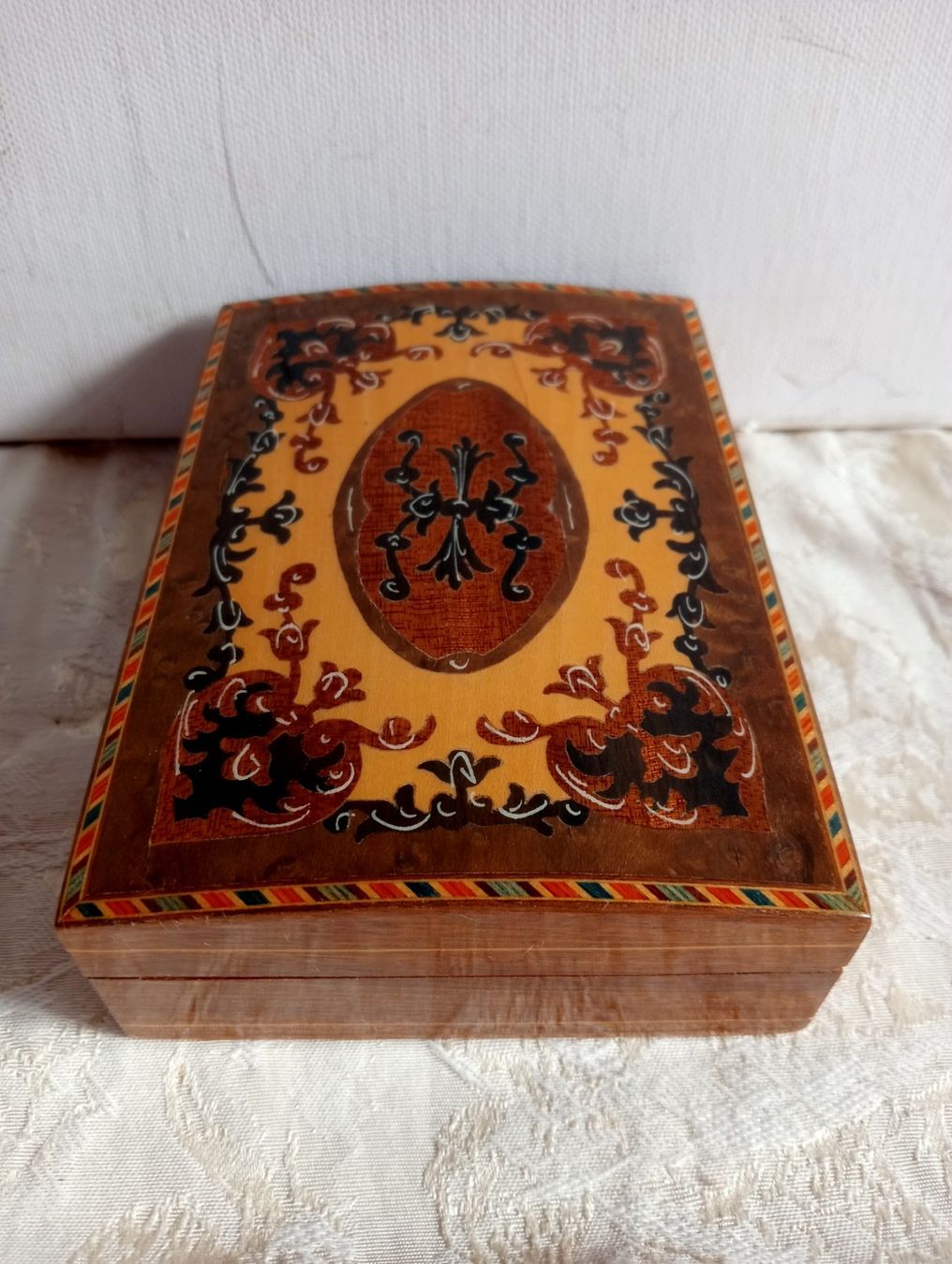 Dosen: Holzschatulle Schmuckschatulle Intarsien Vintage – Gebraucht aus Oberdorf BL von Barocki888 5