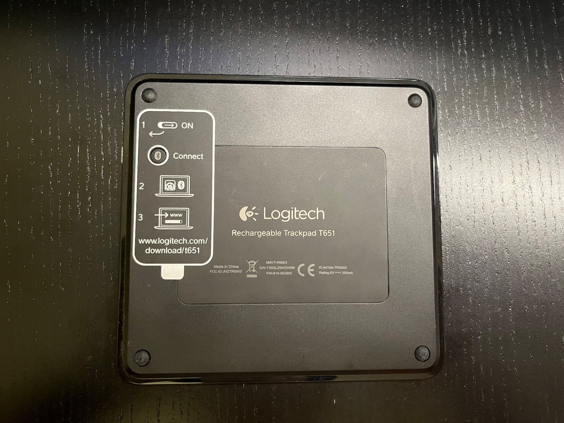 Logitech Maus: Logitech Trackpad T651 Bluetooth – Gebraucht aus Lausanne von val-sav 1