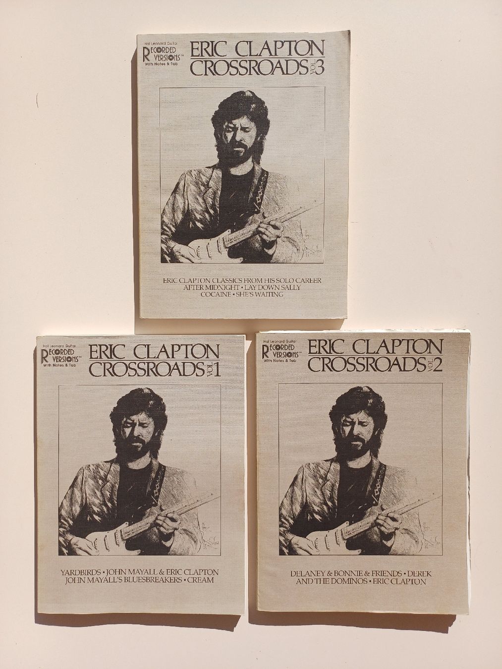 Libri: Eric Clapton "Crossroads vol.1,2,3" partitions guitares – Usato da Begnins venduto da Drastic-Sound