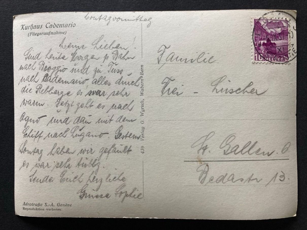 Cartoline postali: Lago di Lugano, 4 Karten – Usato da Pfäffikon SZ venduto da Etzelstuermer 2