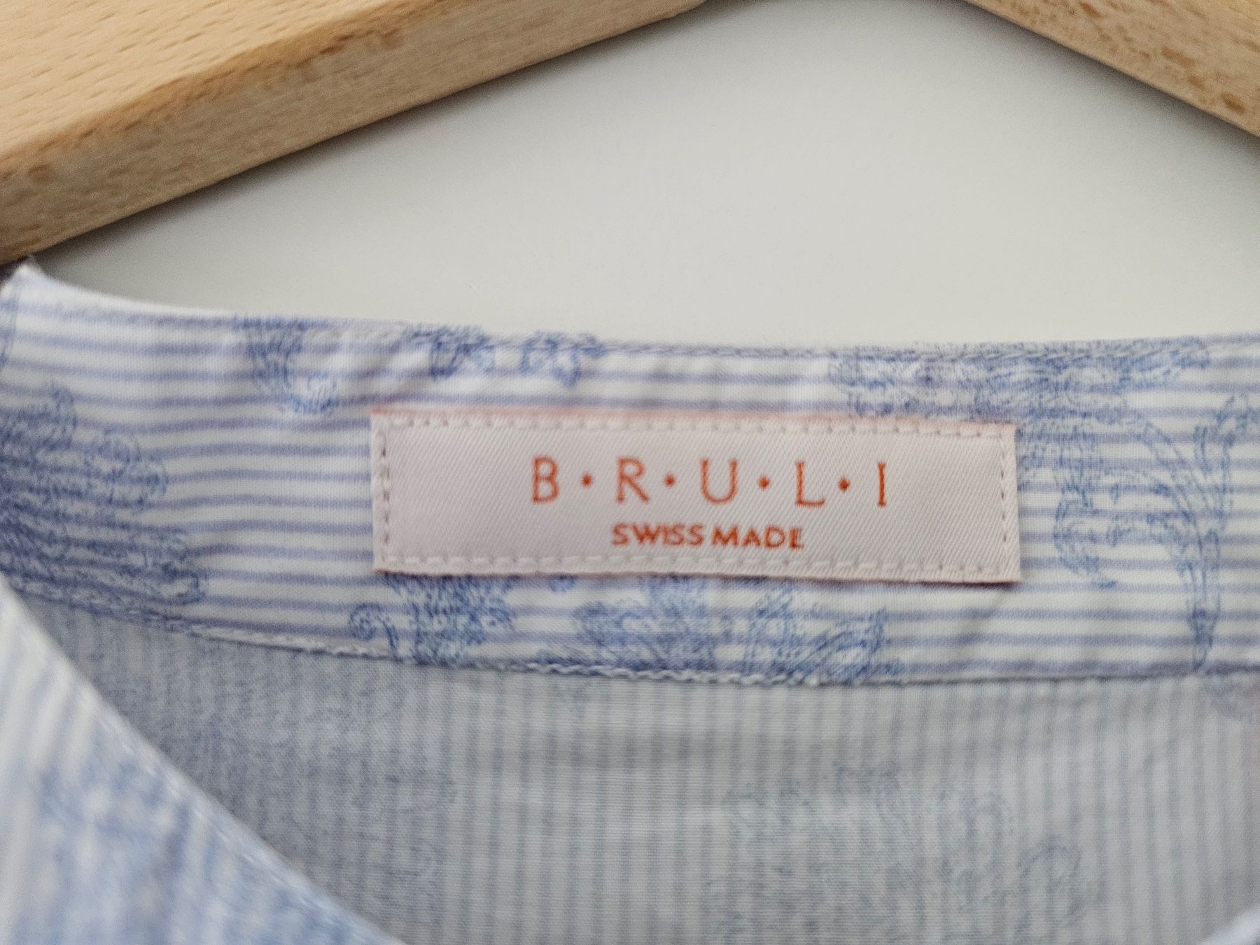 Camicette: Damenbluse "Bruni" blau/weiss mit Muster Gr. 40, Baumwolle – Nuovo (secondo la descrizione) da Sirnach venduto da windrad65 2