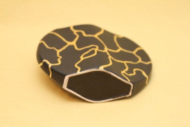 Vasi & Recipienti: Vase schwarz, Kintsugi – Usato da Muri b. Bern venduto da rasastro 4
