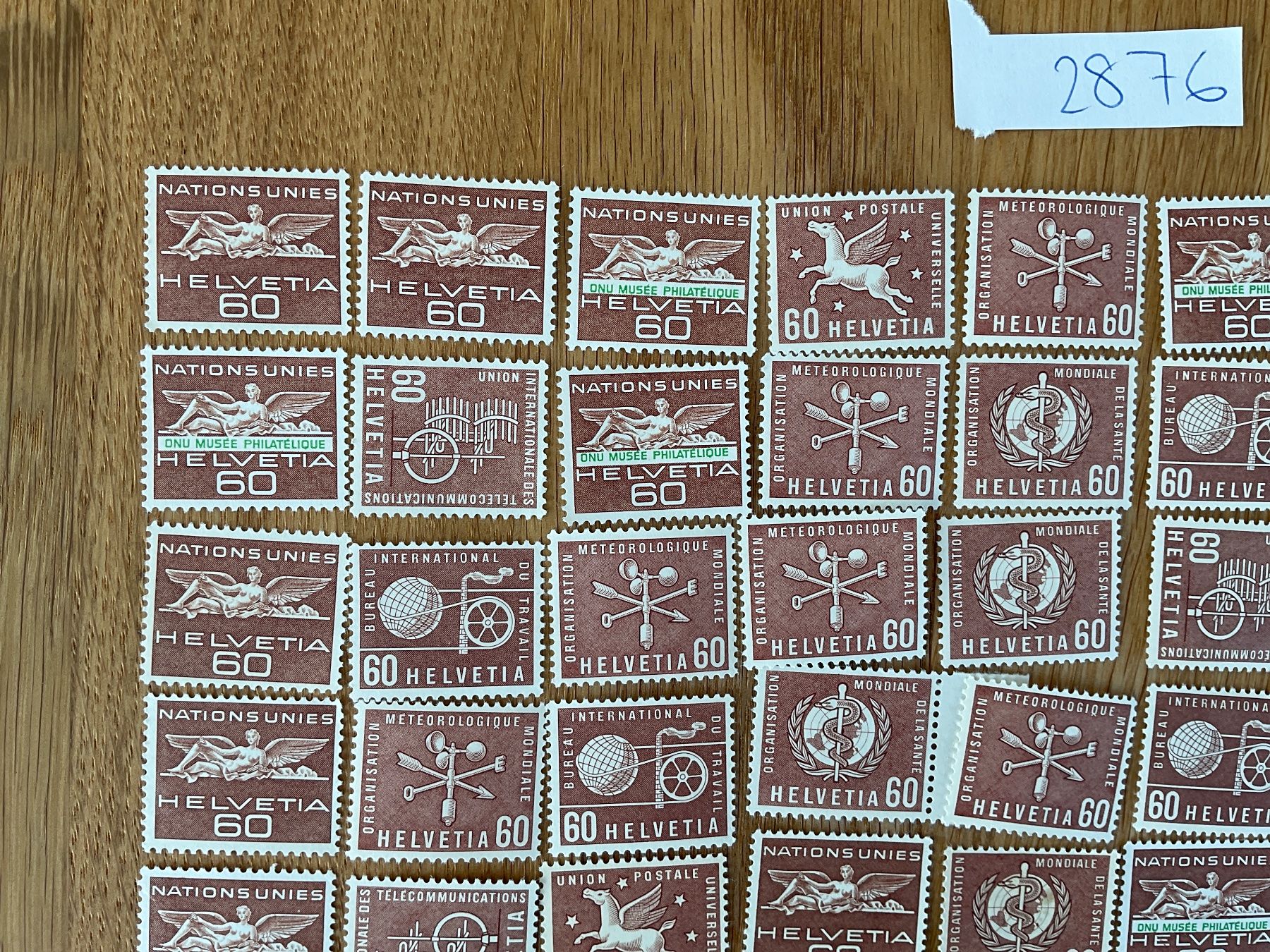 Tutti i francobolli: 60Fr Ämter Frankaturware ungestempelt postfrisch Sammlung – Nuovo (secondo la descrizione) da Wil SG venduto da Chefsugus 1