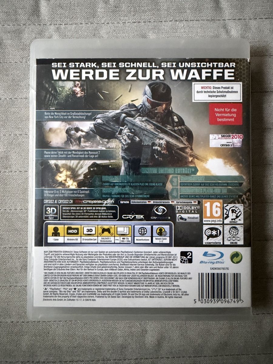 Sony Spiele: Crysis 2 für PS3 – Gebraucht aus Thunstetten von Virus_33 2