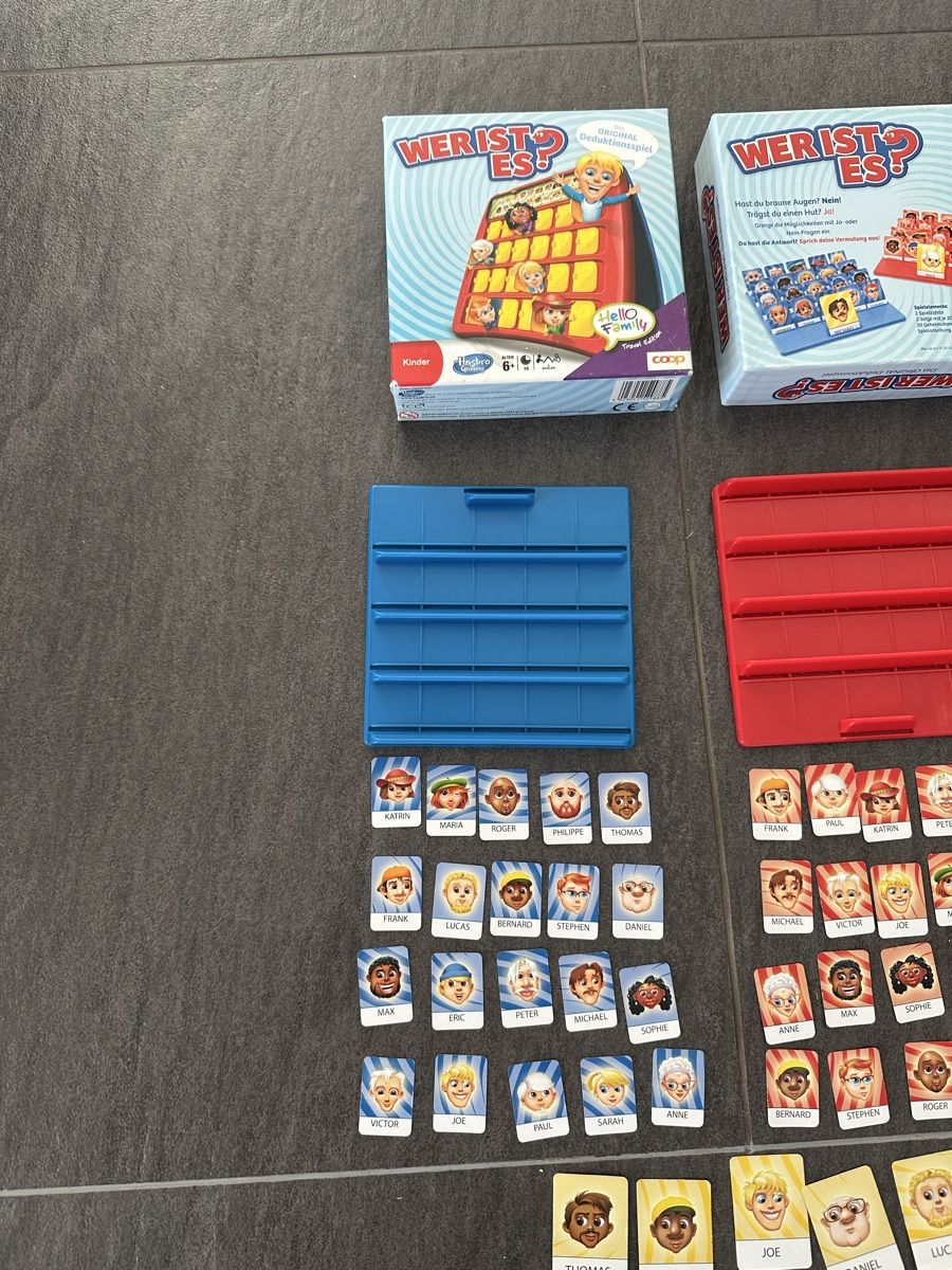 Giochi: Wer ist es? - Das Original Deduktionsspiel, komplett – Usato da Balsthal venduto da koebi-1 4