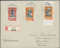 1940 - Pro Patria - Blockausschnitte - R Brief - 1. August