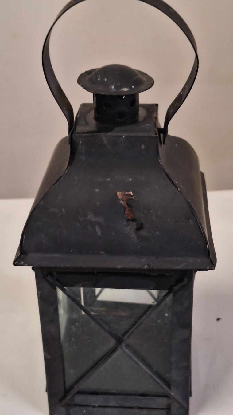 Lanterne: Vintage Laterne Metall  schwarz – Usato da Arlesheim venduto da shopradl 4
