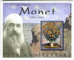 Block "Malerei. Claude Monet". Antigua und Barbuda