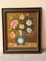 Malerei Rosen in Vase gerahmt 40x50cm