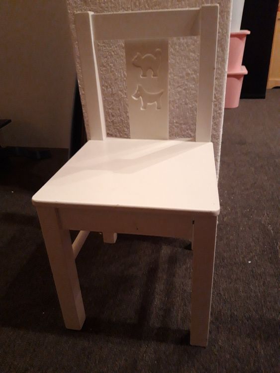 GmbH 2 Stück Kinderstühle/Stühle Farbwahl Holz Farben Beige Inkl