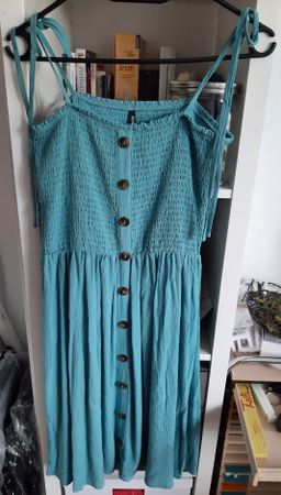 Sommerliches mit Knöpfen, türkis, Grösse M