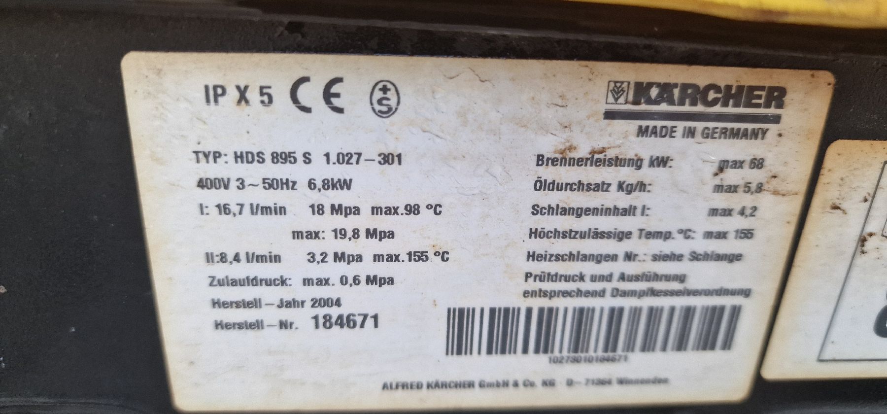 Kärcher Nettoyeurs à haute pression: Kärcher HDS895 S Warmwasser – D'occasion à Tagelswangen par Axel_36 8