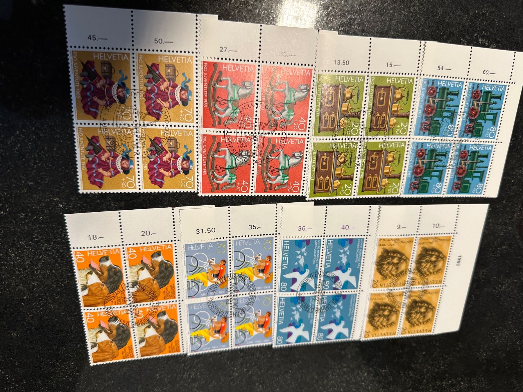 Tutti i francobolli: Briefmarken gestempelt 1983 – Nuovo (secondo la descrizione) da Affoltern am Albis venduto da Indicator