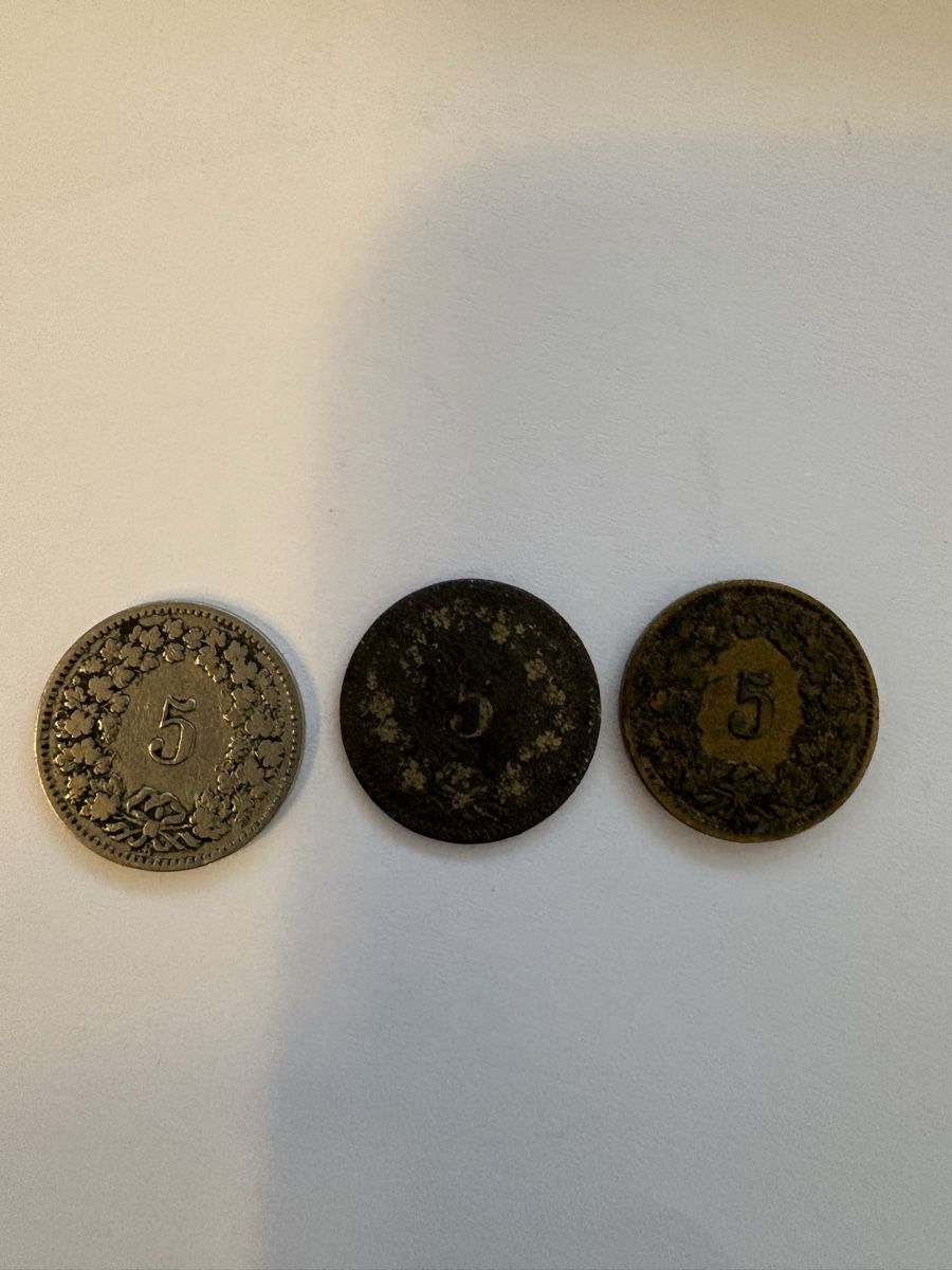 Toutes les monnaies: 5.Rappen 1918 1850 1897 – D'occasion à Murten par Tzaugg 1
