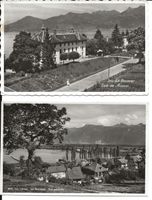 Le Bouveret VS 2 AK Ecole + Vue Generale 1935 gut erhalten