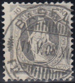 Alle Briefmarken: 97A mit Vollstempel Basel 11.5.1908, Faserpapier – Gebraucht aus Spreitenbach von Lienbi01