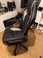 Bürostuhl Schwarz Grau Kunstleder