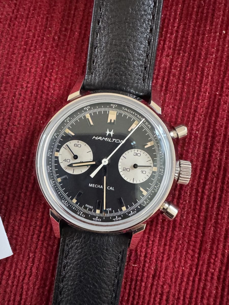 Hamilton Orologi: Hamilton Retro Chrono Handaufzug – Nuovo (secondo la descrizione) da St. Gallen venduto da Gullygully