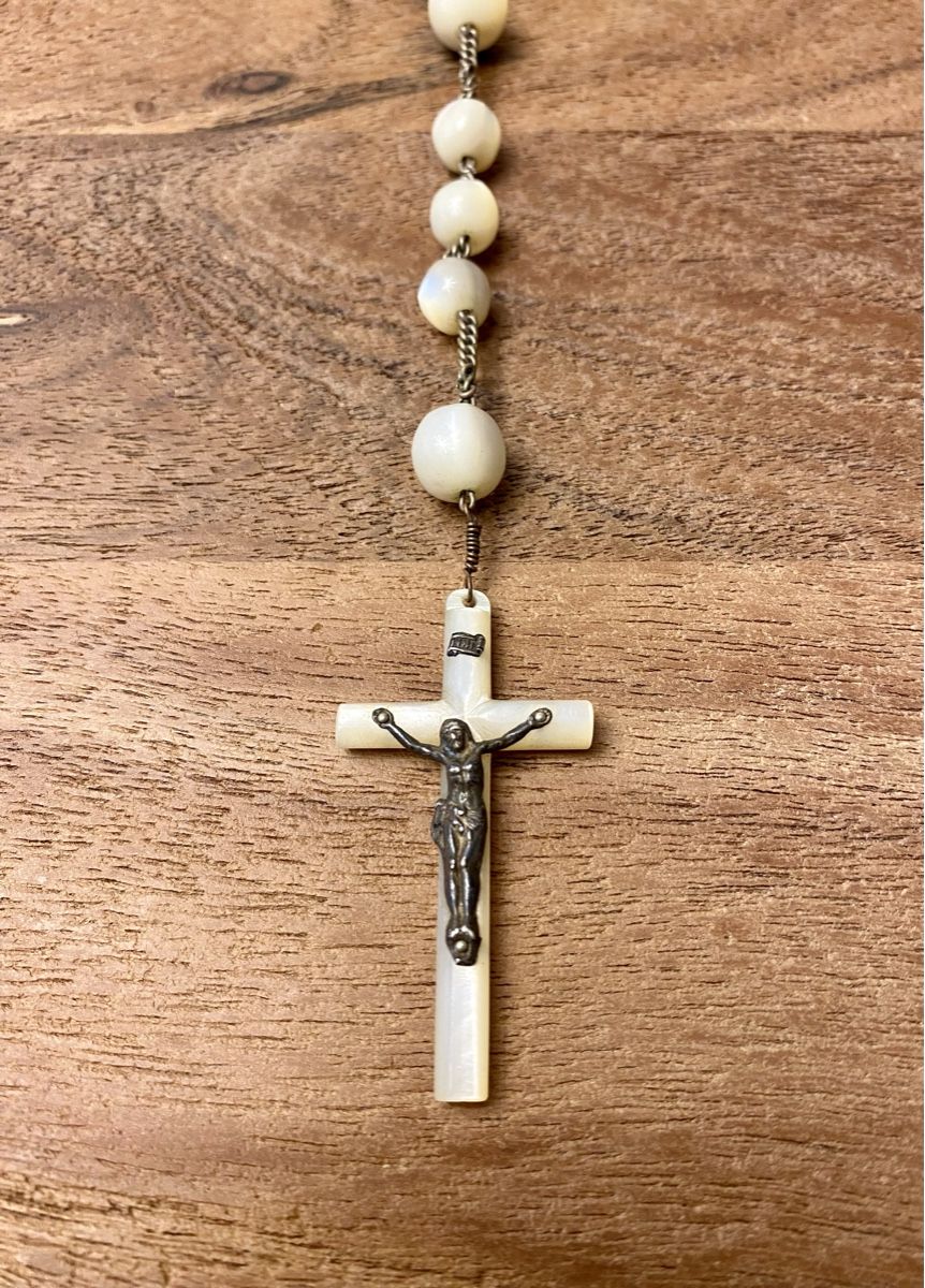 Sonstiger Schmuck: Grosser Perlmutt Rosenkranz 49 – Gebraucht aus Zürich von Dalema13 3