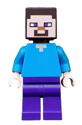 Lego Kit di costruzioni: LEGO Minecraft min009 Steve - Dark Purple Legs – Nuovo (secondo la descrizione) da Basadingen venduto da NekoBricks